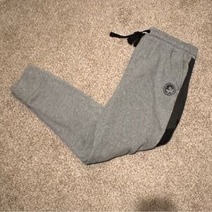 Stylish Gray Joggers with Black Detail